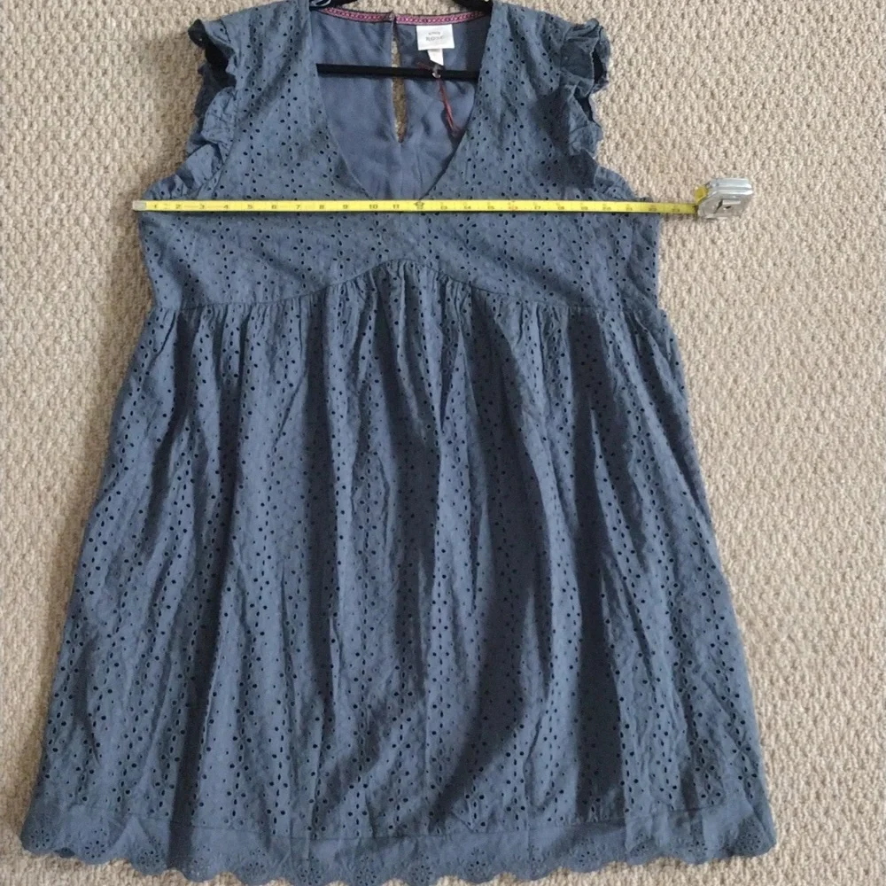 Knox Rose Women's Blue Eyelet Dress, Size XL, 100% Cotton. - Picture 10 of 16